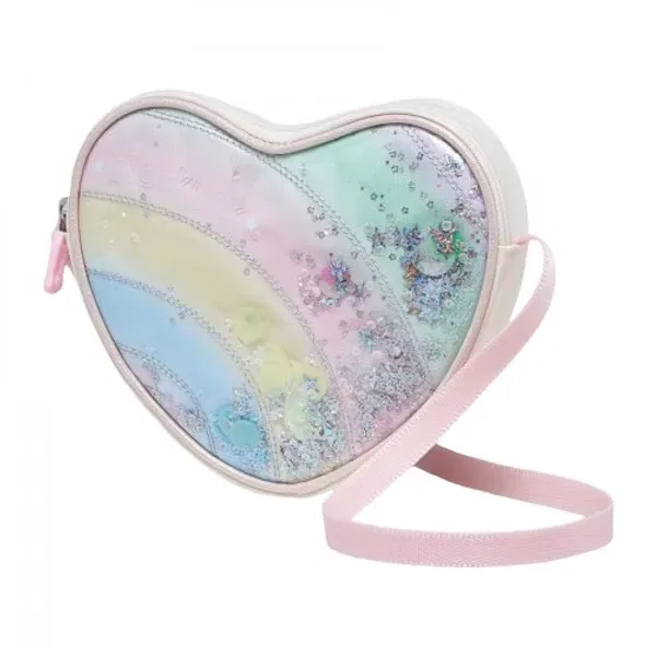 Кросс-боди рюкзак с радужным дизайном, Rainbow Cross Bag, Black Yak Kids, слоновая кость