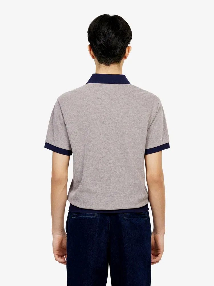 Футболка поло Lacoste с открытым воротником, базовая, Antique Gold — фото 3