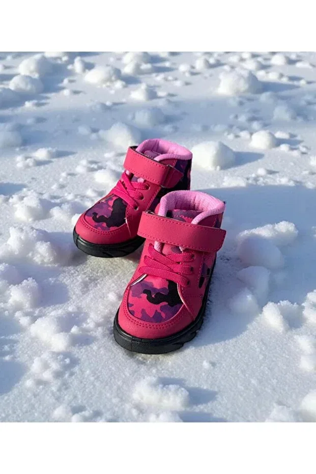 Детские ботинки для девочек на липучке Tivox, Pink