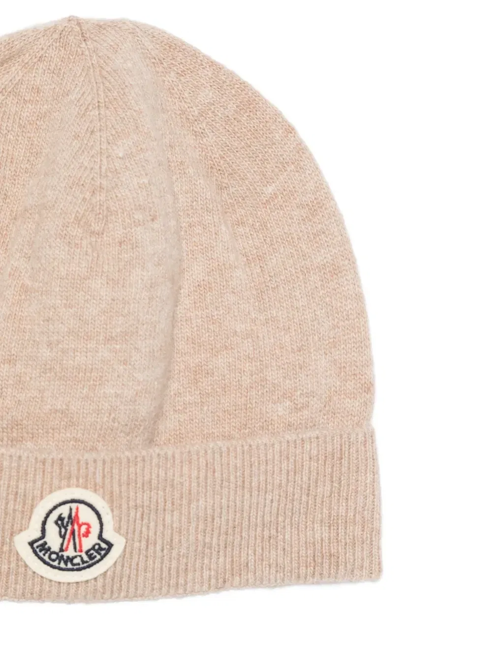 Кардиган с нашивкой логотипа Moncler Enfant, бежевый — фото 3