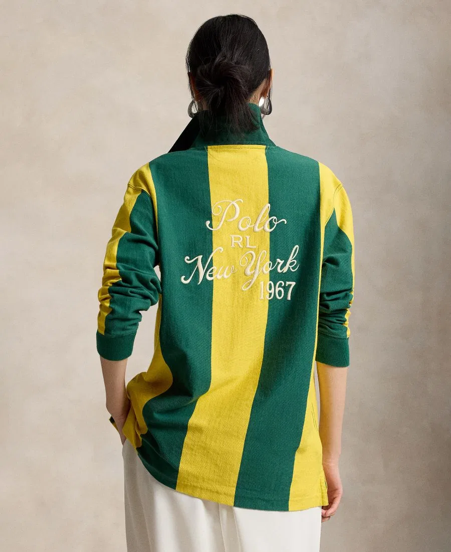 Свитшот Vintage с длинным рукавом Polo Ralph Lauren, Kelly Green Canary Yellow — фото 4