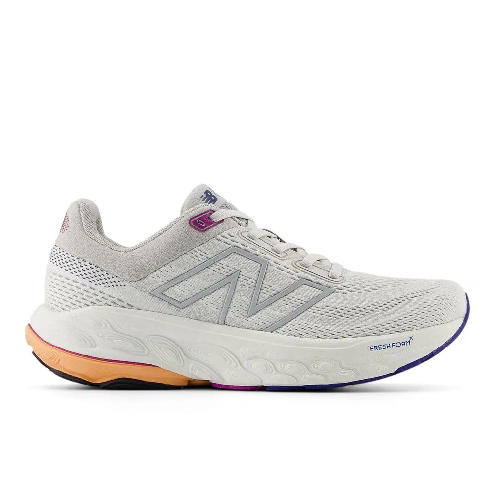 Детские беговые кроссовки для девочек с амортизацией Fresh Foam X 860 V14 New Balance, Materia Grigia Rame Argento Metallizzato — фото 3