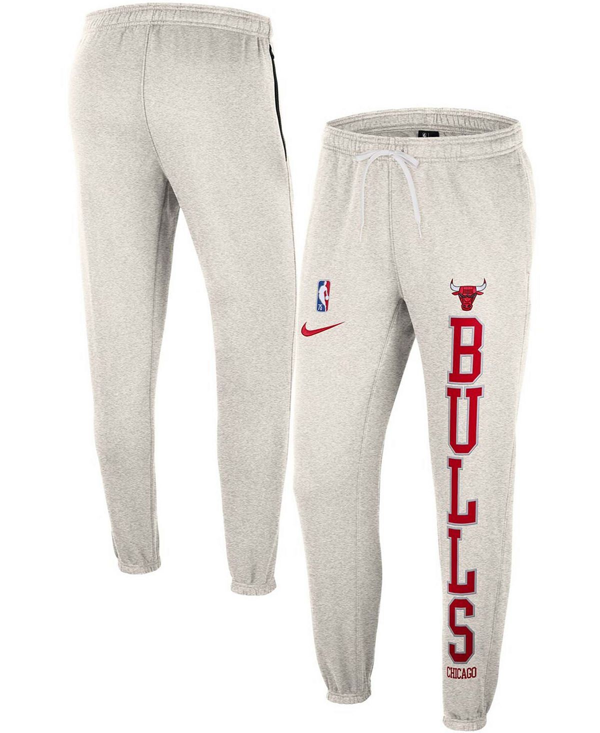 Мужские флисовые брюки ash, red chicago bulls 75th anniversary courtside fleece pants Nike, мульти — фото 4