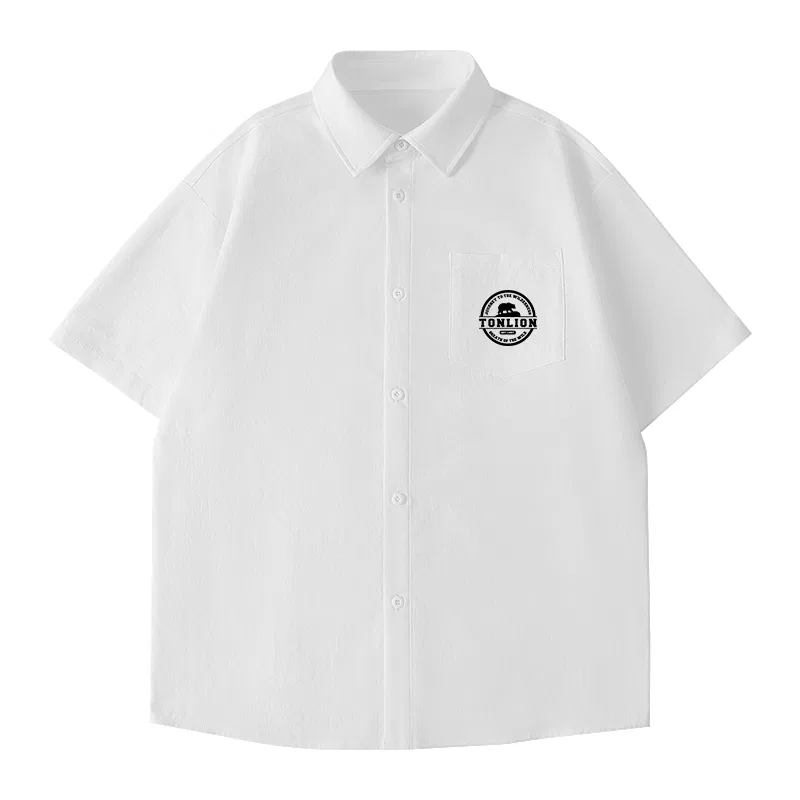 Детская рубашка с коротким рукавом Tonlion, White