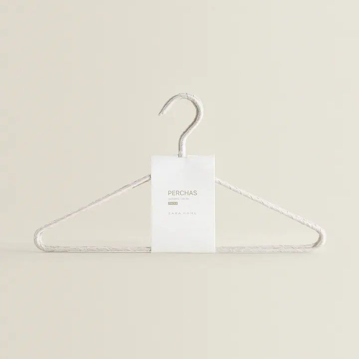 

Вешалка для одежды Zara Home Cotton And Linen комплект из 4 штук, бежевый