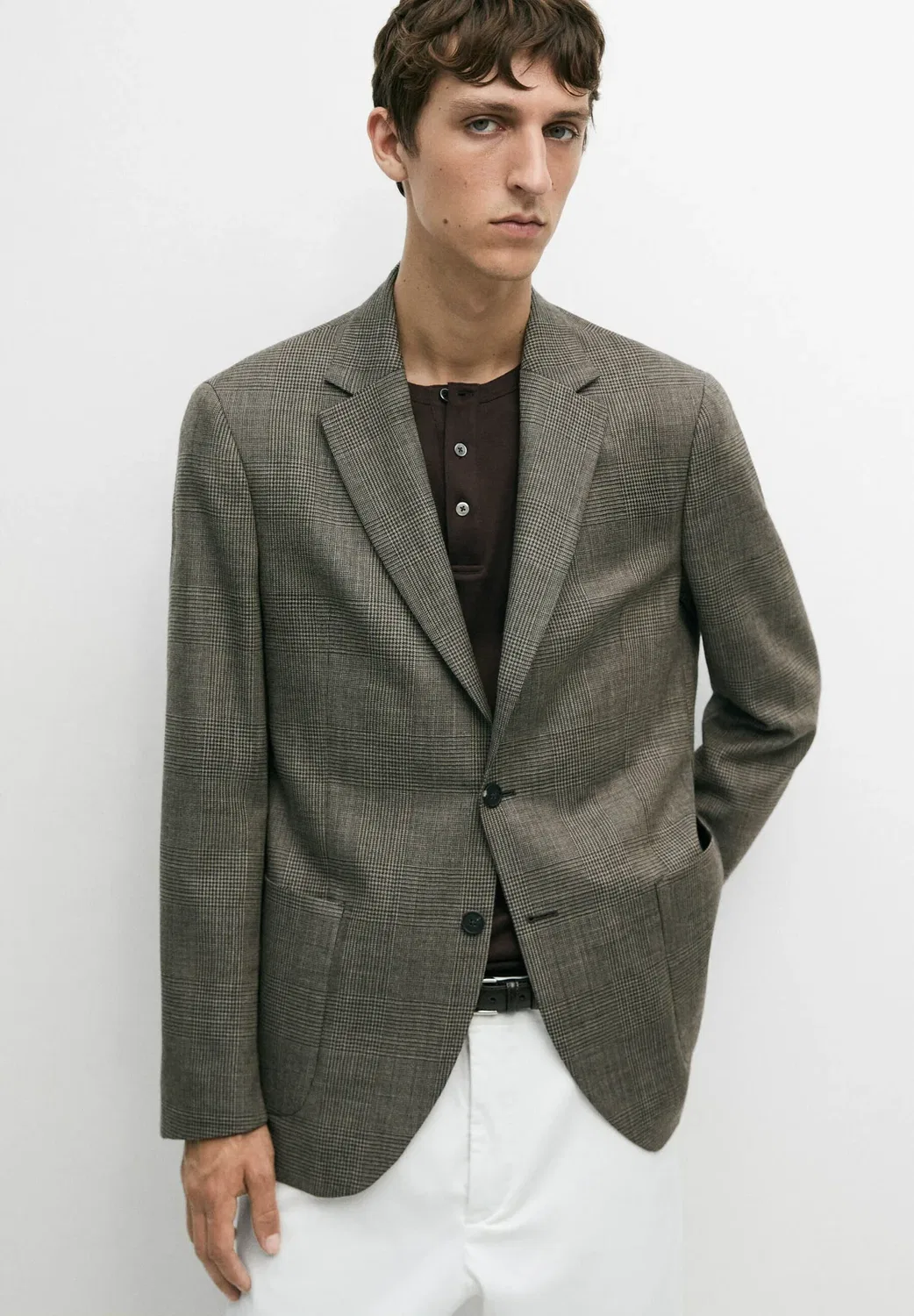 Пиджак Massimo Dutti, Light Brown