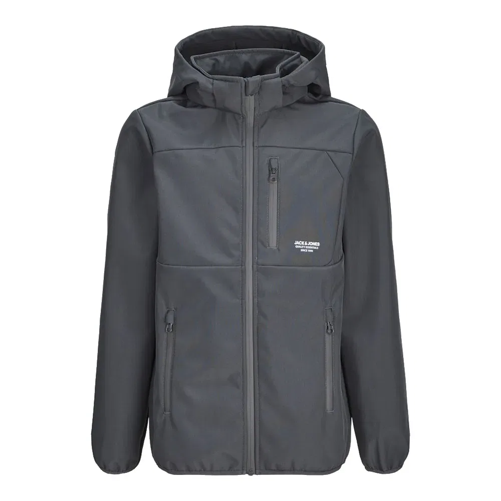 Детская куртка для мальчиков с капюшоном Jack & jones Theo, Grey — фото 2
