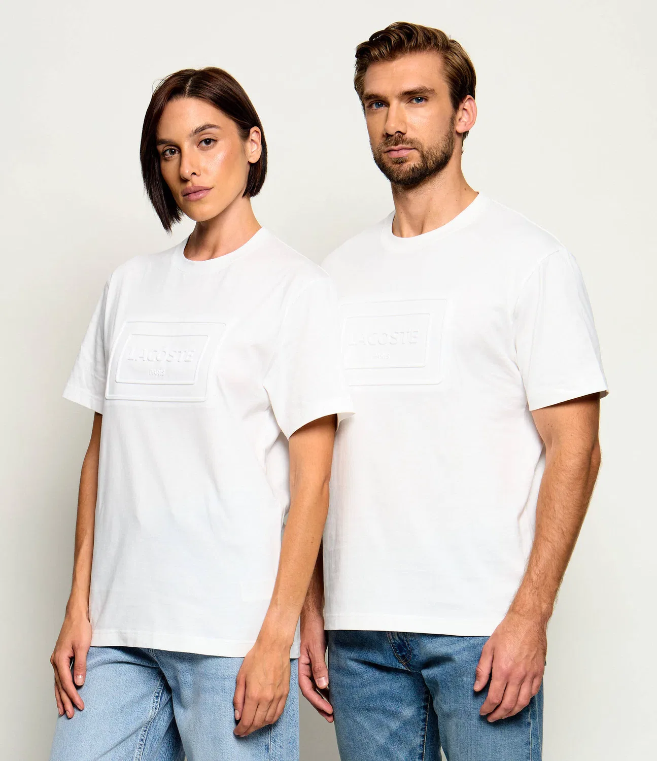 Футболка хлопковая Lacoste, Bianco