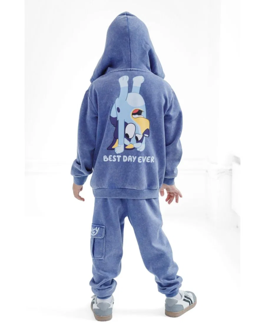 Комплект из худи, футболки и джоггеров Bluey, Indigo Grey — фото 3