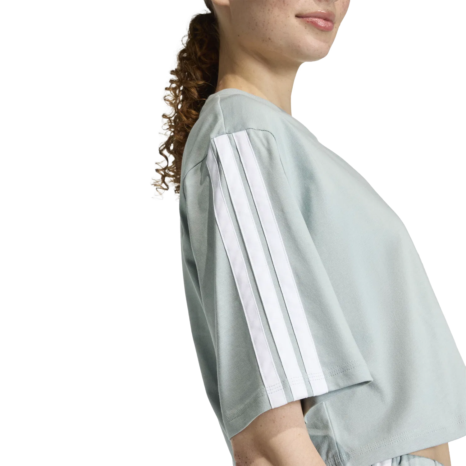 Женская футболка свободного кроя Adidas, цвет Mint — фото 4