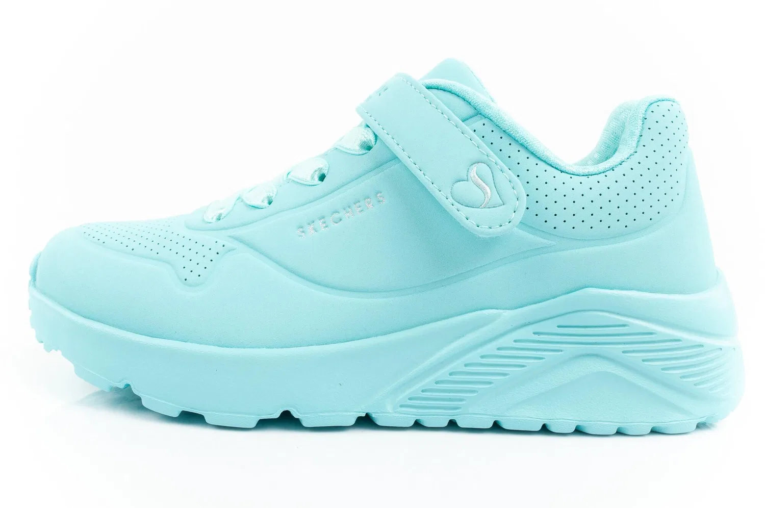 Детские кроссовки с технологией Air-Cooled Memory Foam Skechers Uno Lite, Blau — фото 2