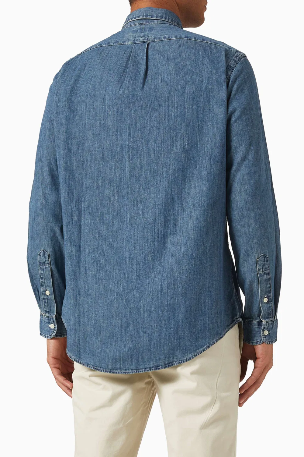 Рубашка джинсовая Pony Shirt Polo Ralph Lauren, синий — фото 3