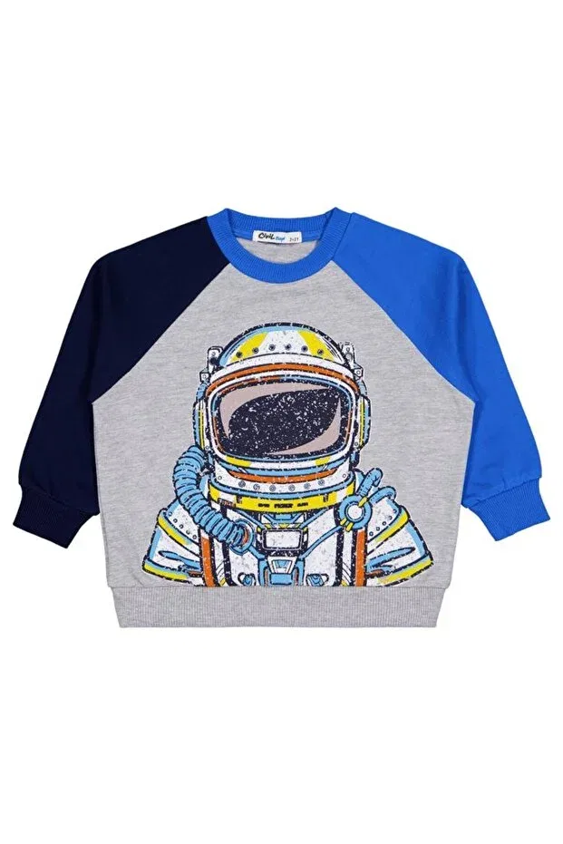 Детские свитшот для мальчиков с принтом Astronaut printed Civil Boys, Grimelanj