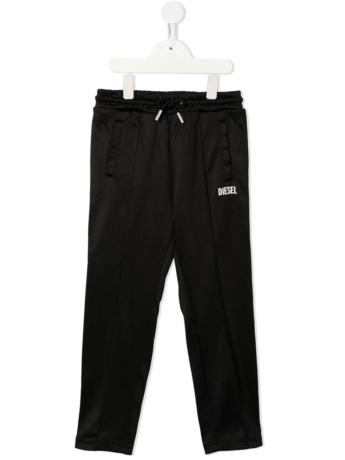 Штаны сdrawstring и логотипом Diesel, черный