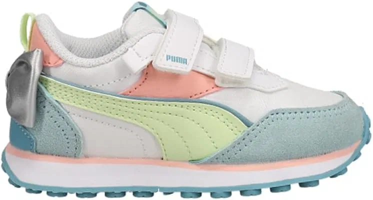 Детские слипоны для девочек с бантом Rider FV PUMA, Blue