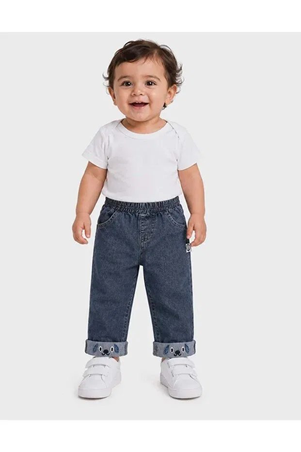 Детские брюки для мальчиков хлопковые Isyiz baby boy jeans pants Outlet, Blue — фото 2