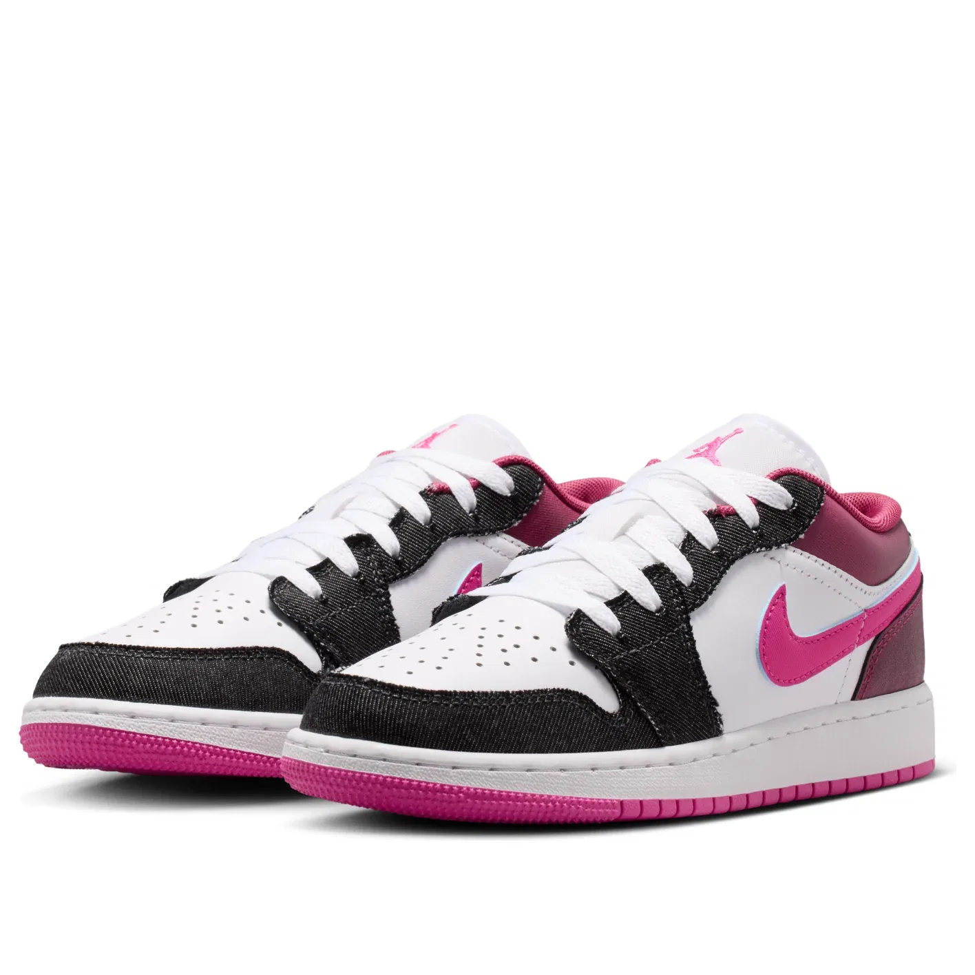 Детские кроссовки с синтетическим верхом Air Jordan 1 Low SE 'Off Noir Desert Pink' Jordan, Off Noir Desert Pink — фото 4
