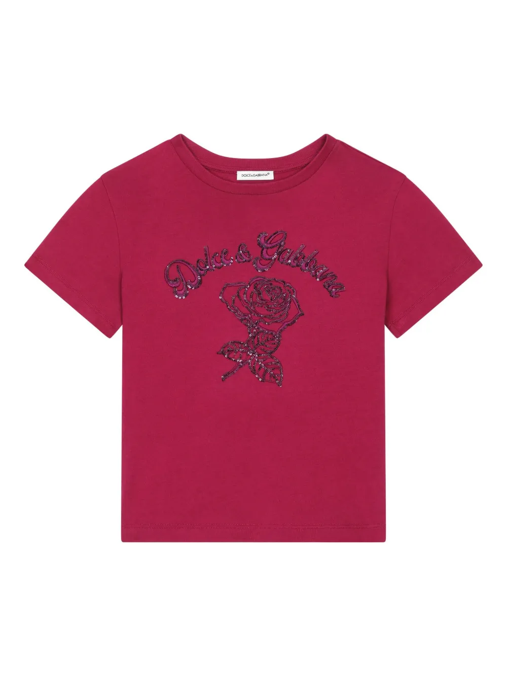 

Футболка с логотипом DG Dolce & Gabbana Kids, красный