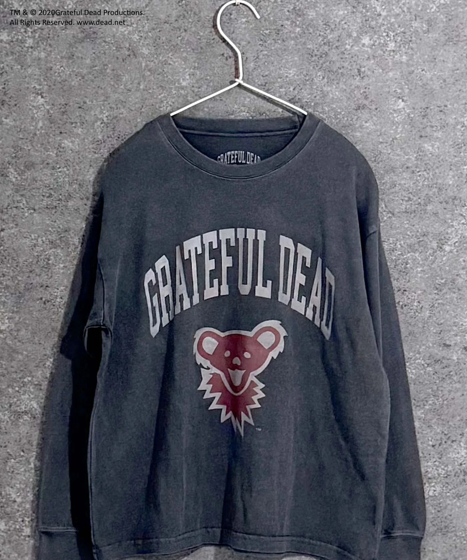 Детская футболка Grateful Dead с принтом танцующего медведя чёрная — фото 3