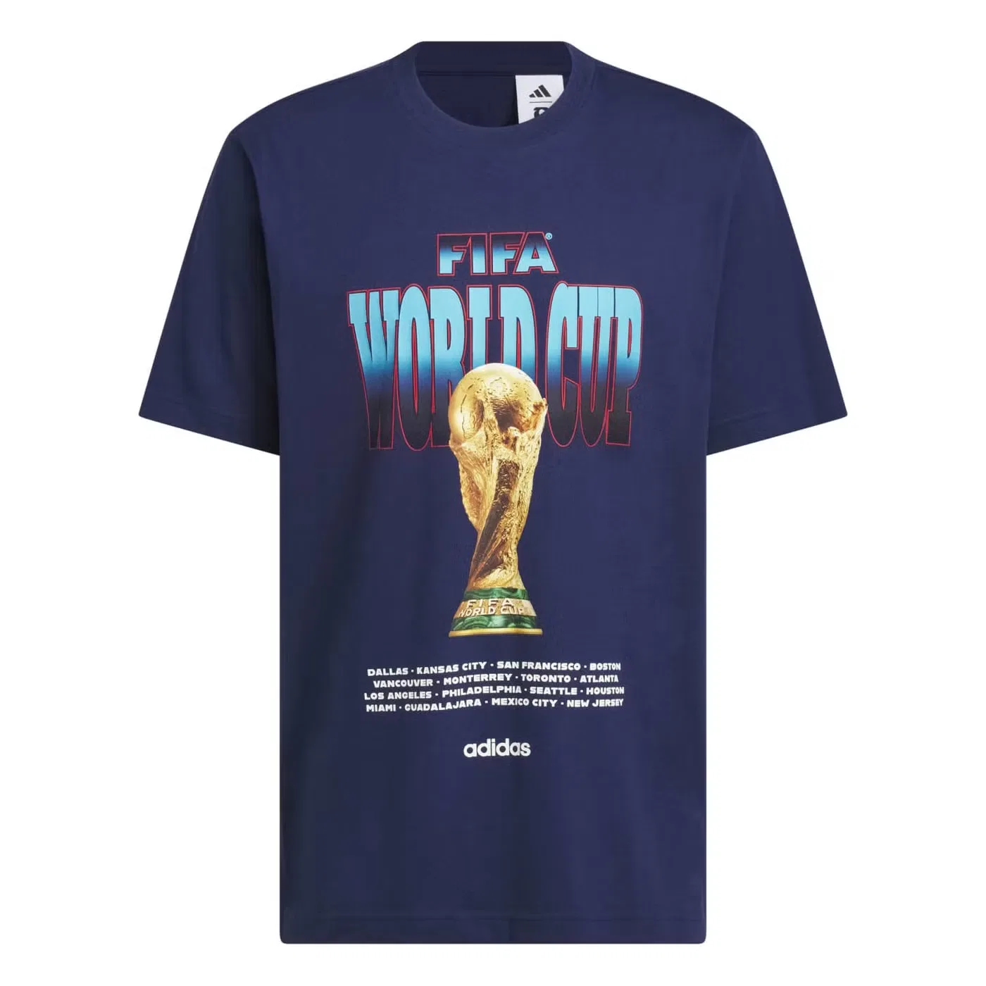 Футболка с принтом FIFA World Cup 26 Tour Adidas, темно-синий — фото 3