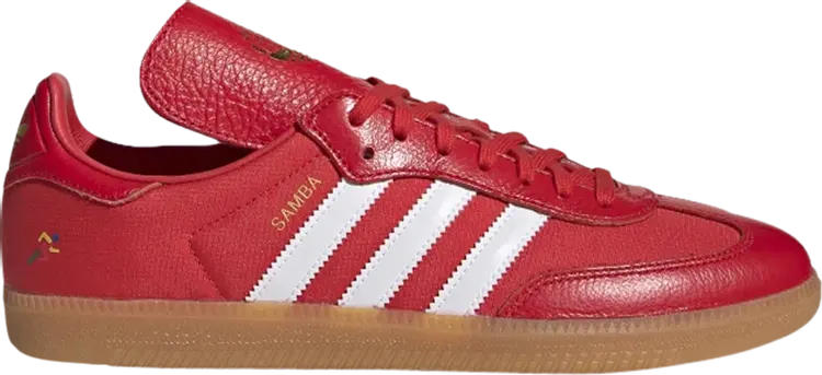 Кроссовки Adidas Oyster Holdings x Samba OG 'Red', красный — фото 2