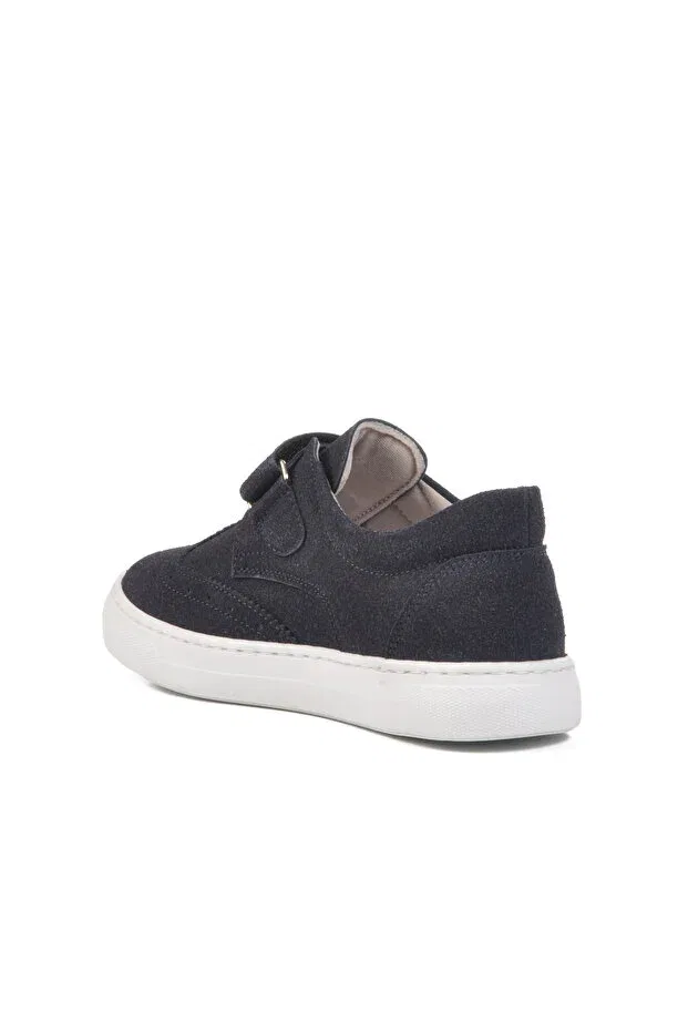 Детские спортивные туфли для мальчиков на липучке Ayakmod, Navy Blue — фото 4