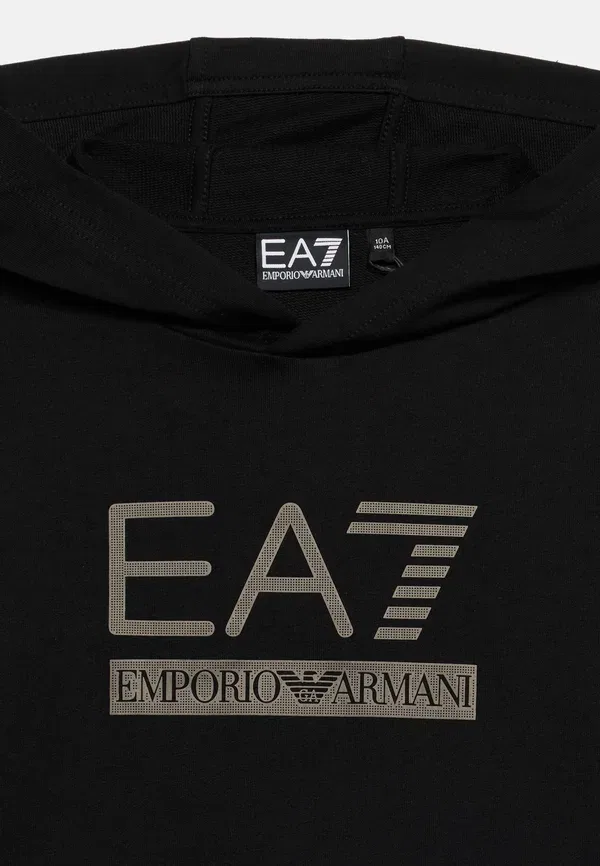 Спортивный костюм для мальчиков с капюшоном, унисекс Ea7 Emporio Armani, черный — фото 4