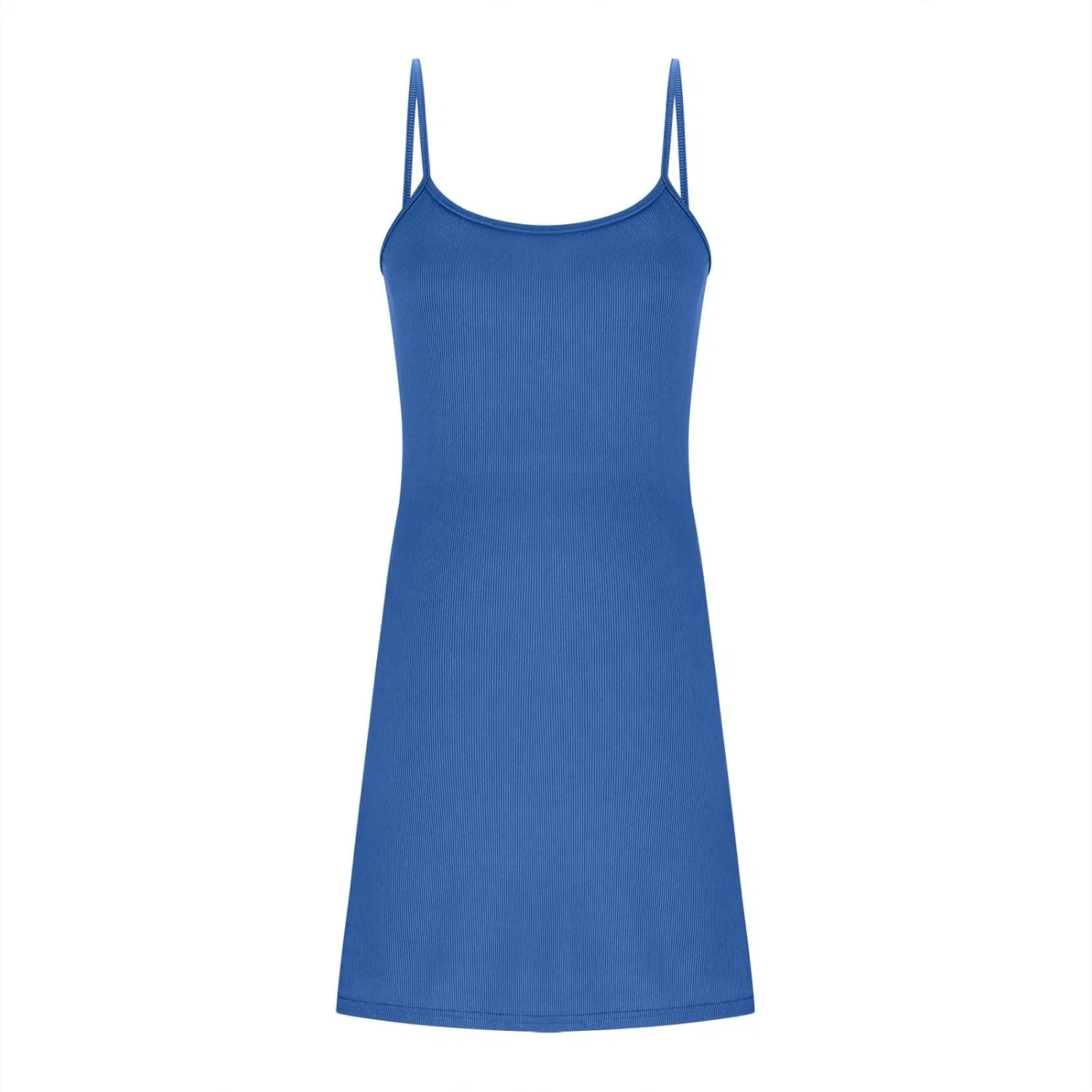 Женское теннисное платье с круглым вырезом Bodycon, Blue — фото 4