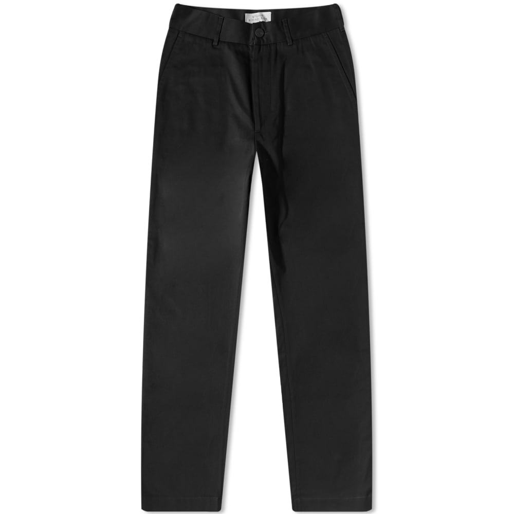 

Брюки Studio Nicholson Bill Narrow Leg Twill Pant, Черный, Брюки Studio Nicholson Bill Narrow Leg Twill Pant