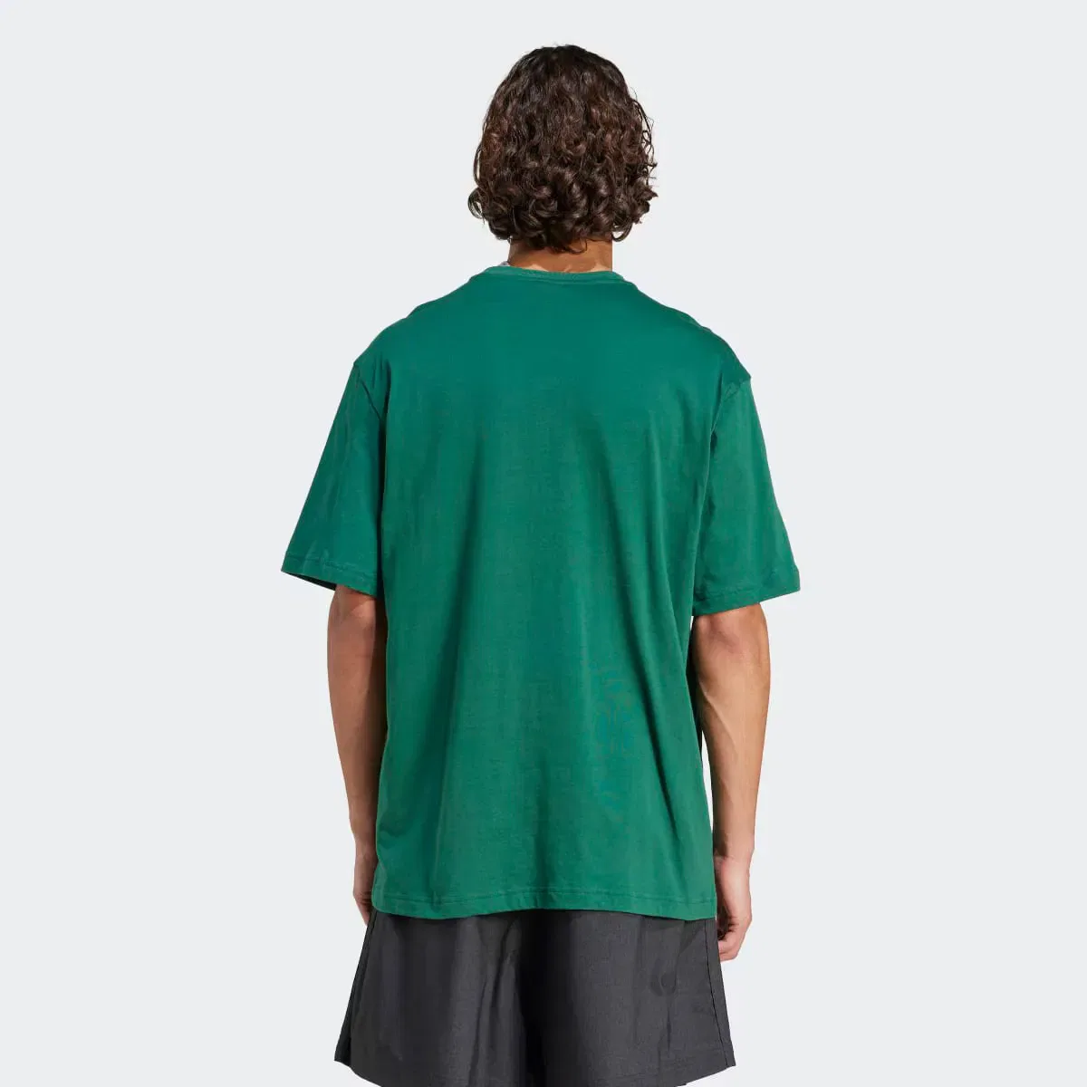 Мужская футболка свободного кроя с принтом Badge Graphic adidas, Verde — фото 2