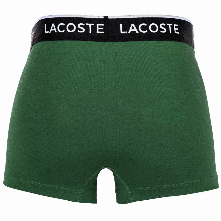 Боксерские шорты LACOSTE зеленого и черного цвета — фото 3