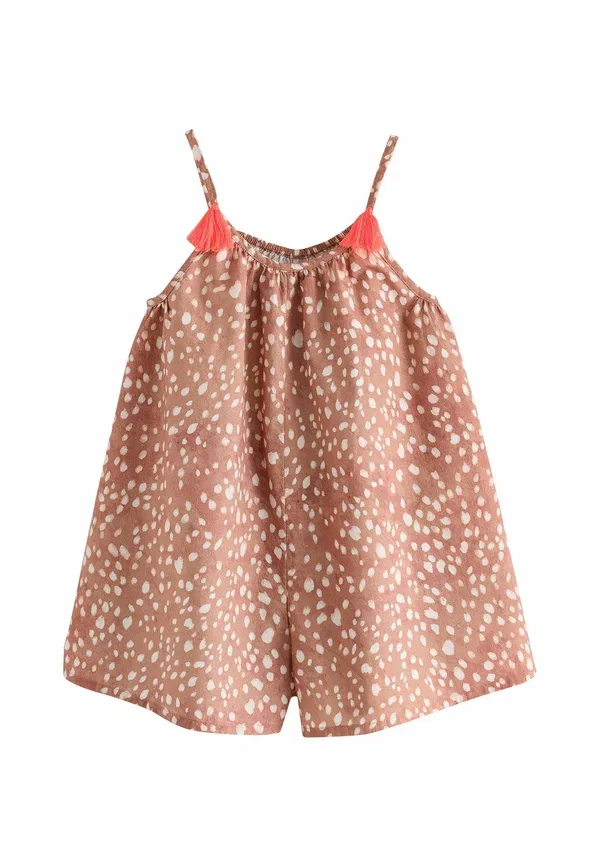 Комбинезон хлопковый Regular fit-strappy playsuit Next, bambi animal print
