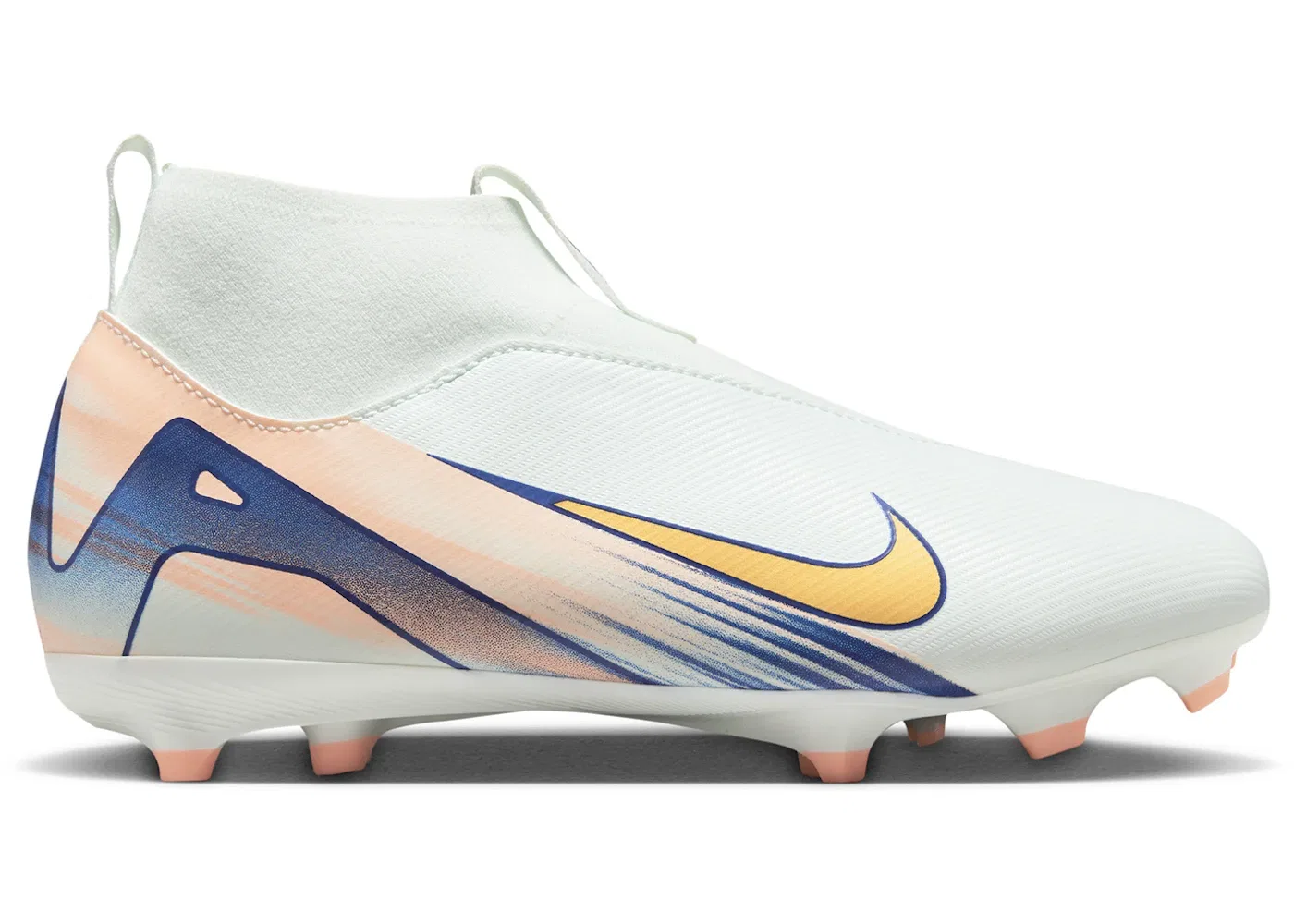 Детские бутсы Nike Mercurial Superfly 10 Academy MG, Barely Green/Crimson Pulse/Metallic Gold Coin