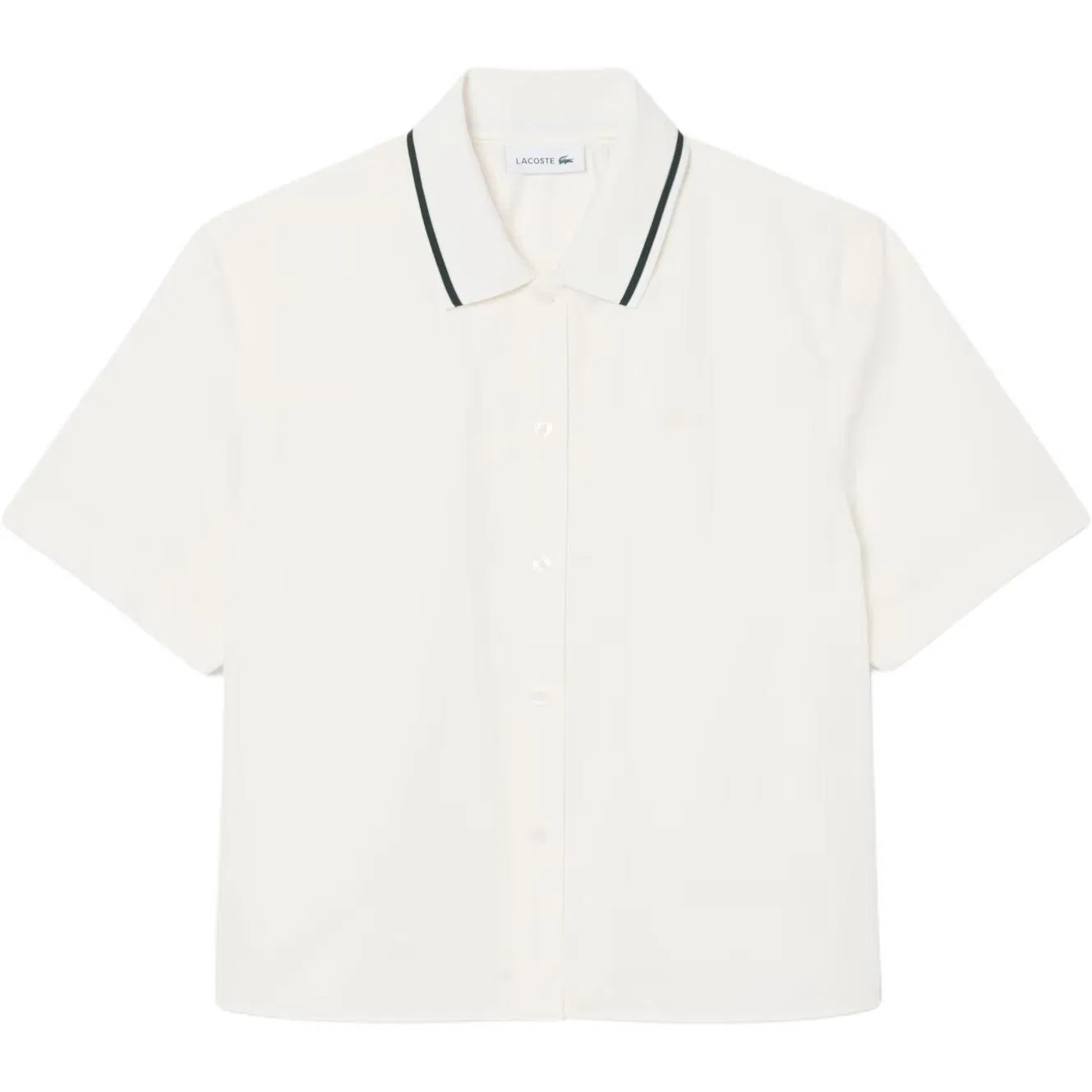 Женская рубашка с лацканами LACOSTE, Light Blue — фото 3