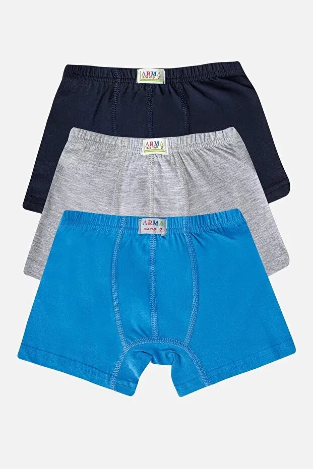 Детские боксеры для мальчиков хлопковые Arma Yıldız, Navy Gray Blue