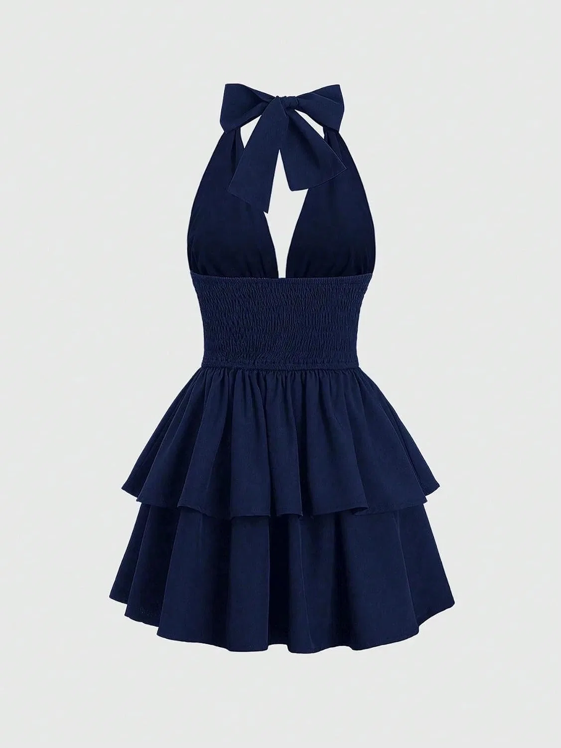 Женское мини-платье А-силуэта без рукавов Navy Blue — фото 3