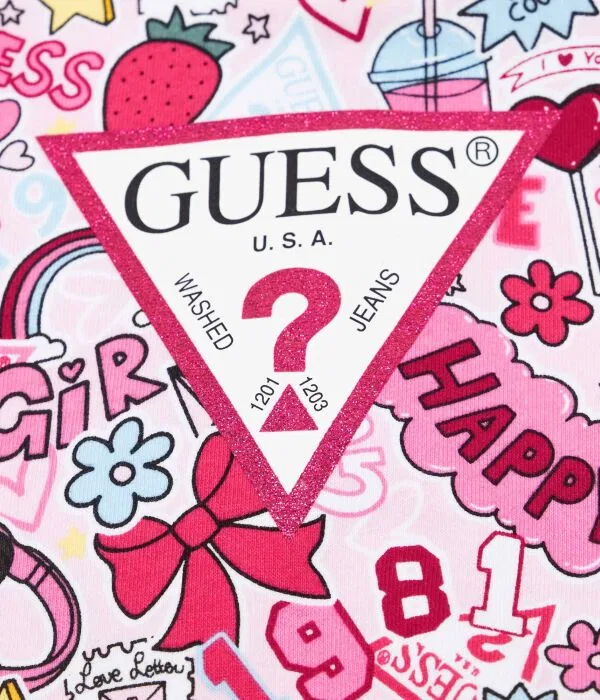 Детская толстовка для девочек хлопковая Guess, Rosa — фото 3