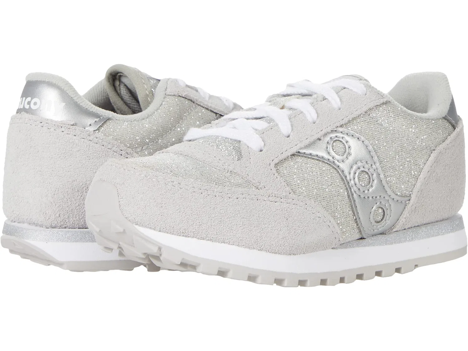 Детские кроссовки для девочек с замшевым верхом Jazz Saucony, Silver