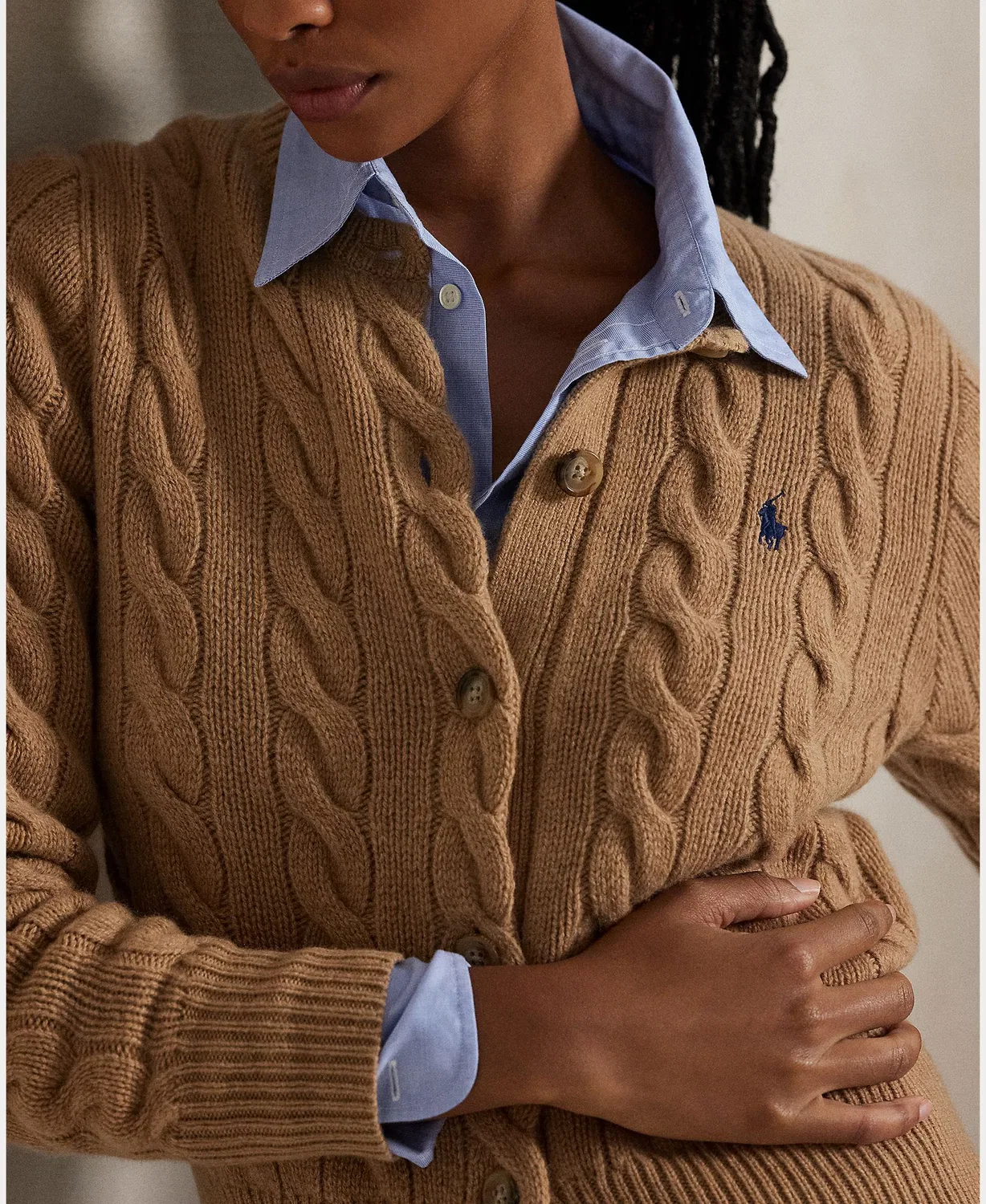 Кардиган из шерсти, Cárdigan Cachemira, Polo Ralph Lauren, Caramelo — фото 3