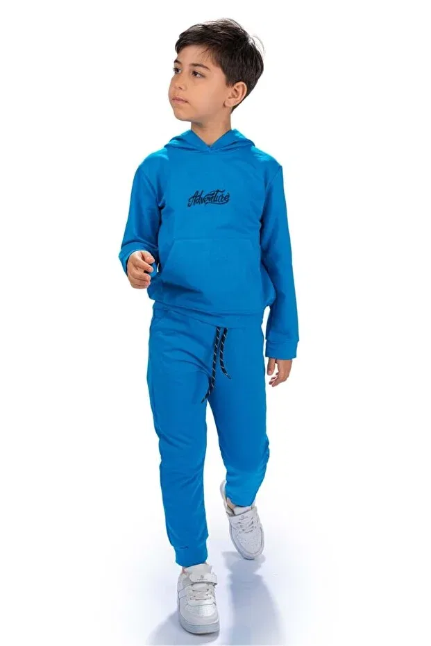 Детский спортивный костюм с вышивкой Adventure Minikadam, Blue