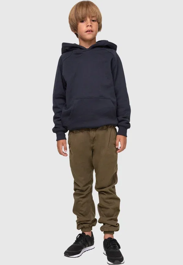 Брюки stretch из хлопка Jogging Urban Classics Olive, оливковый