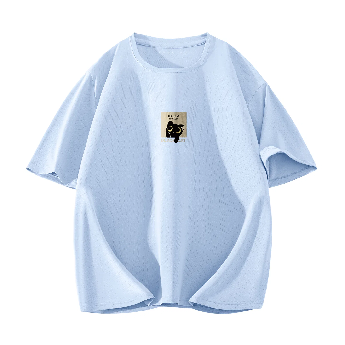 Детская футболка хлопковая Tonlion Tang Lion Daily Classic Outfit, Цвет Быстросохнущий Солнцезащитный Ледниковый Синий