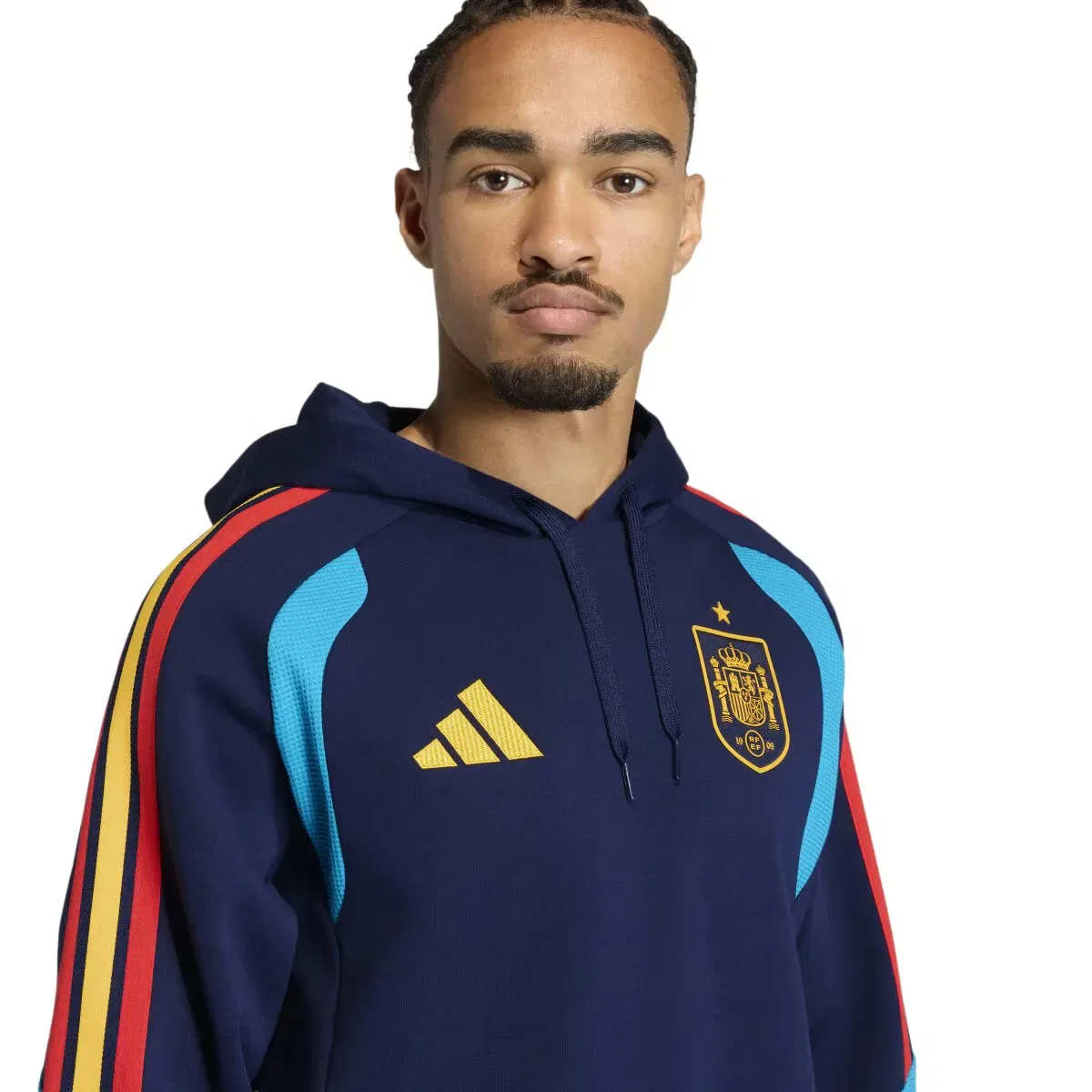 Мужская футболка с длинным рукавом adidas, Azul Marino — фото 4