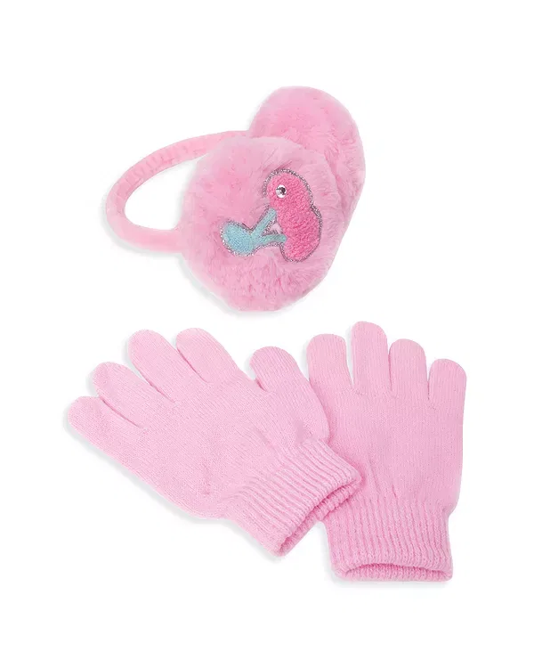 Детский комплект из наушников и перчаток с принтом вишни Omg Accessories, Cotton Candy — фото 4