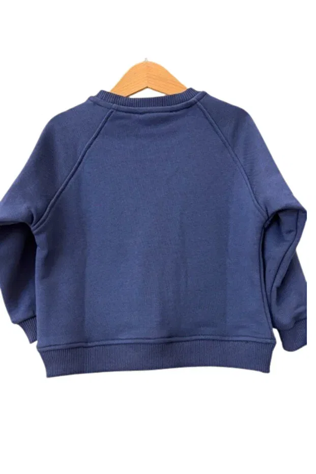 Детское худи для девочек хлопковое Little forest Midu & Fun, Navy Blue — фото 2