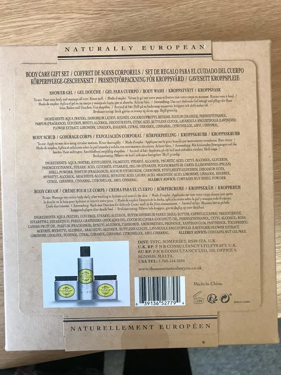 Набор для тела Gift Set, THE SOMERSET TOILETRY COMPANY LIMITED, Шампунь 120 мл, Скраб 100 мл, Крем 100 мл — фото 4