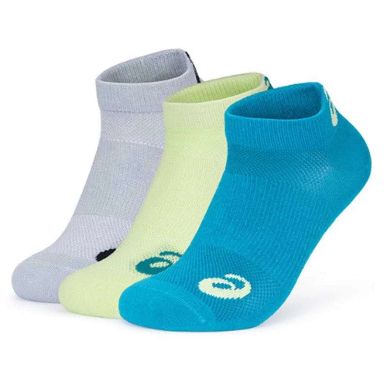 Детские носки-невидимки с принтом Neon Green, 3 пары, ASICS