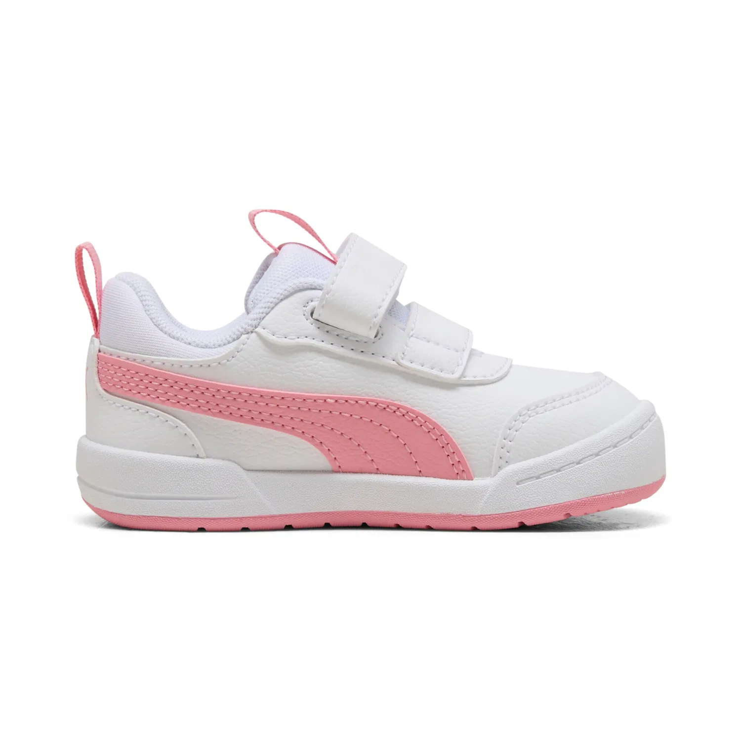 Детские кроссовки с кожаным верхом Multiflex 2 SL V INF PUMA, White/Pinkscape — фото 2
