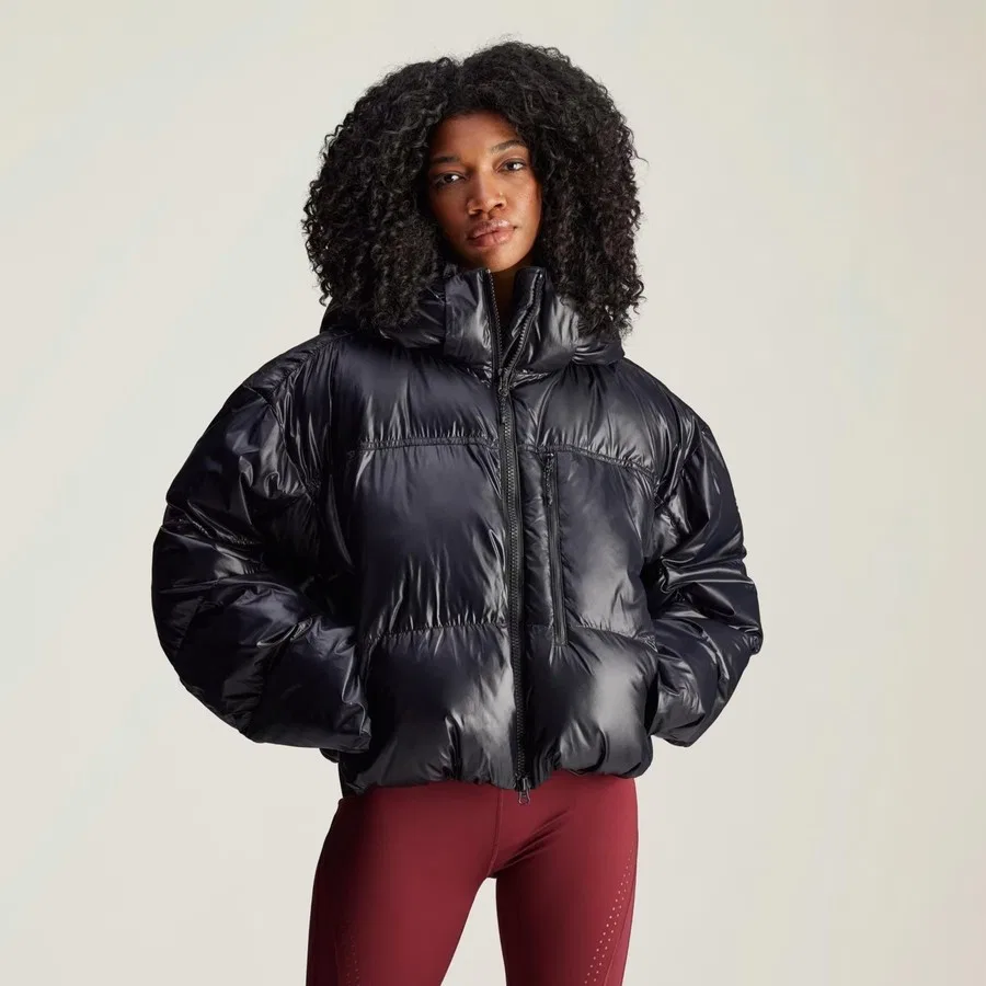 Женский утепленный пуховик Truenature Short Padded adidas by Stella McCartney, Черный