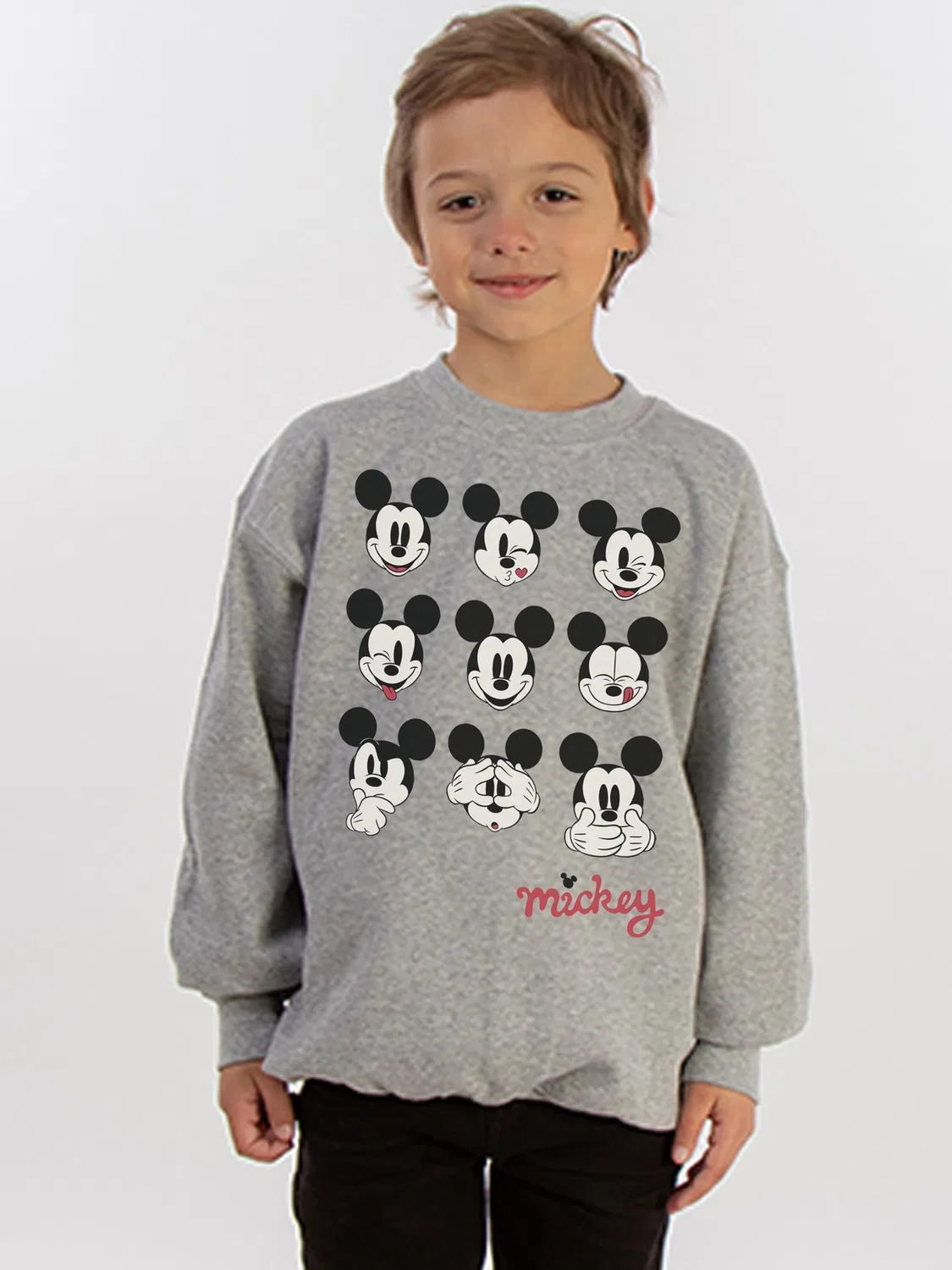 Свитшот с Микки Маусом Rags & Rascals, серый